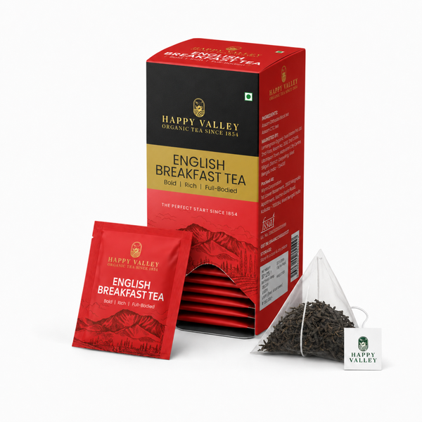 Happy Valley English Breakfast Tea product packaging