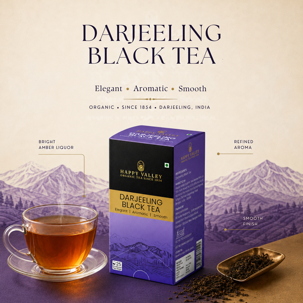 Happy Valley Darjeeling Black Tea ingredients and product highlights