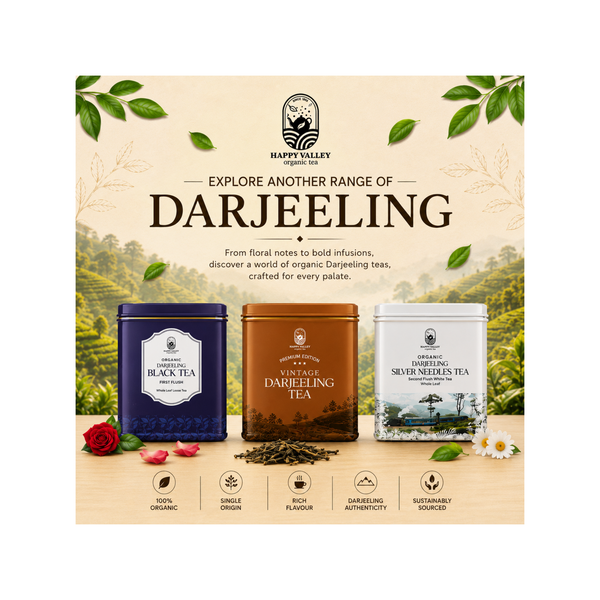 Organic Darjeeling Black Tea First Flush Whole Leaf Loose Tea