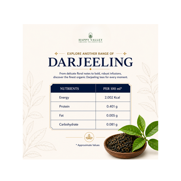 Organic Darjeeling Black Tea First Flush Whole Leaf Loose Tea