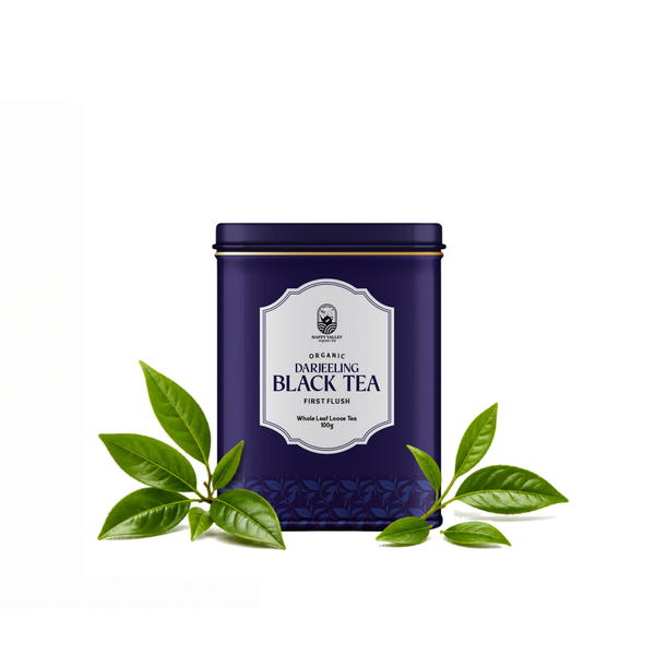 Organic Darjeeling Black Tea First Flush Whole Leaf Loose Tea