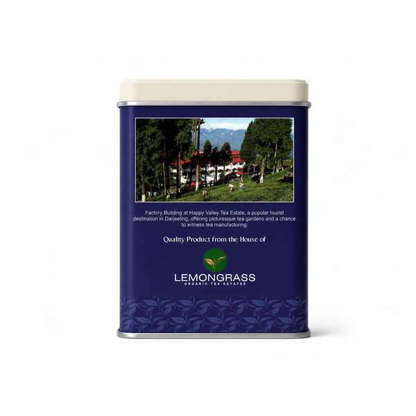 Organic Darjeeling Black Tea First Flush Whole Leaf Loose Tea packaging and key product features