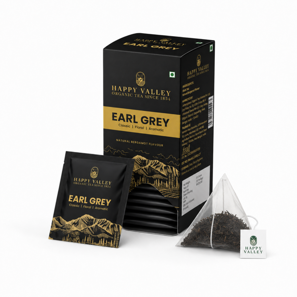 Happy Valley Earl Grey Black Tea product packaging