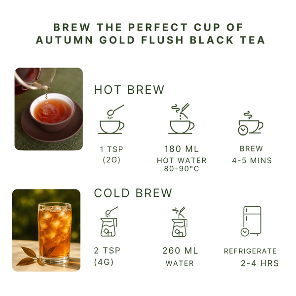 Autumn Gold Flush – Darjeeling Autumn Flush Black Tea ingredients and product highlights