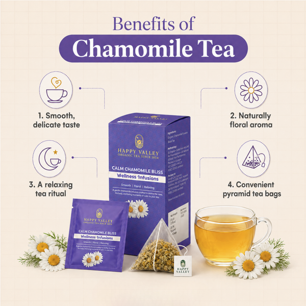 Happy Valley Calm Chamomile Bliss ingredients and product highlights