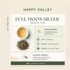 Full Moon Silver – Speciality Darjeeling White Tea loose tea leaves and prepared infusion