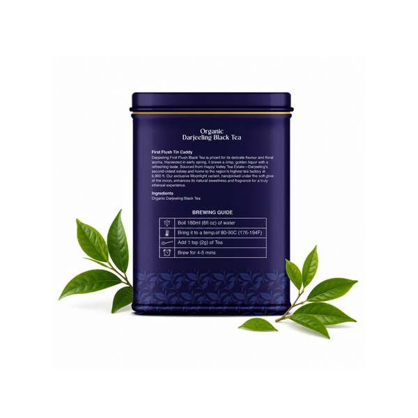 Organic Darjeeling Black Tea First Flush Whole Leaf Loose Tea